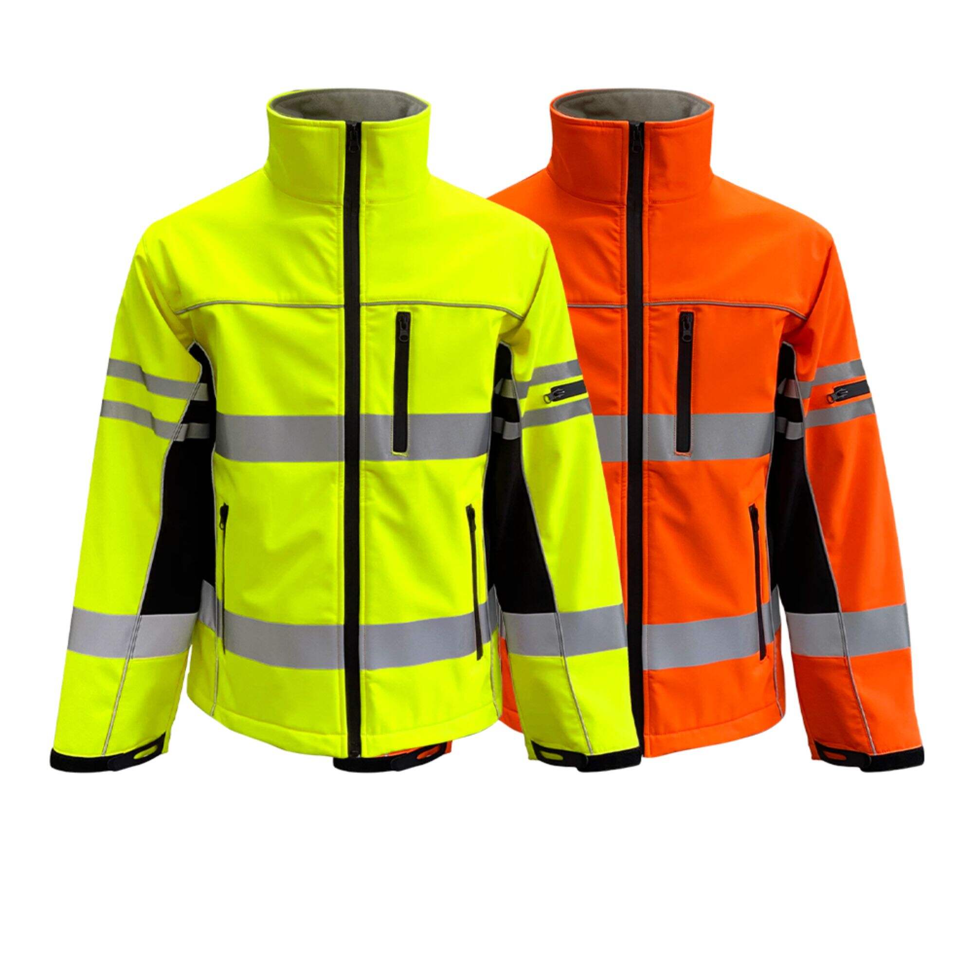 GS03 Hi-vis Safety Jacket With Fleece Lining