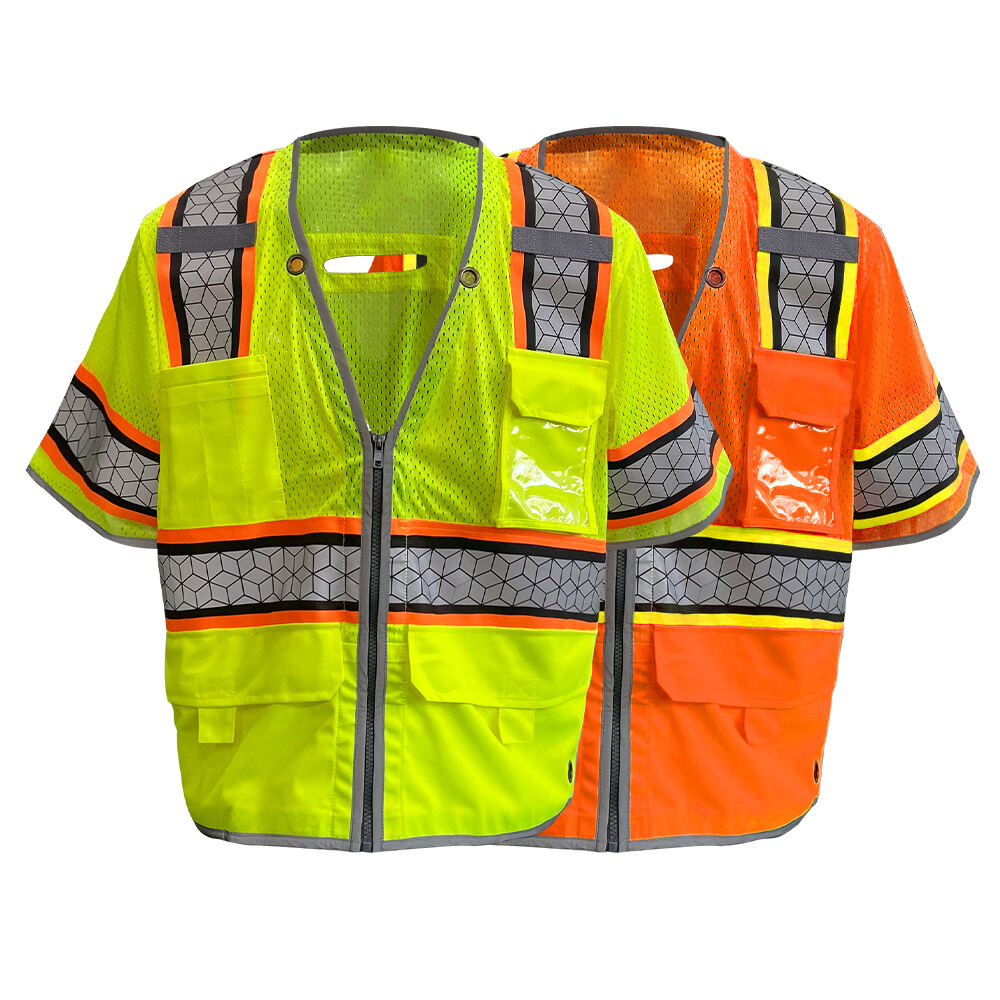 GVU24 SURVEYOR HI-VIS MESH WESTE MIT MEHREREN TASCHEN