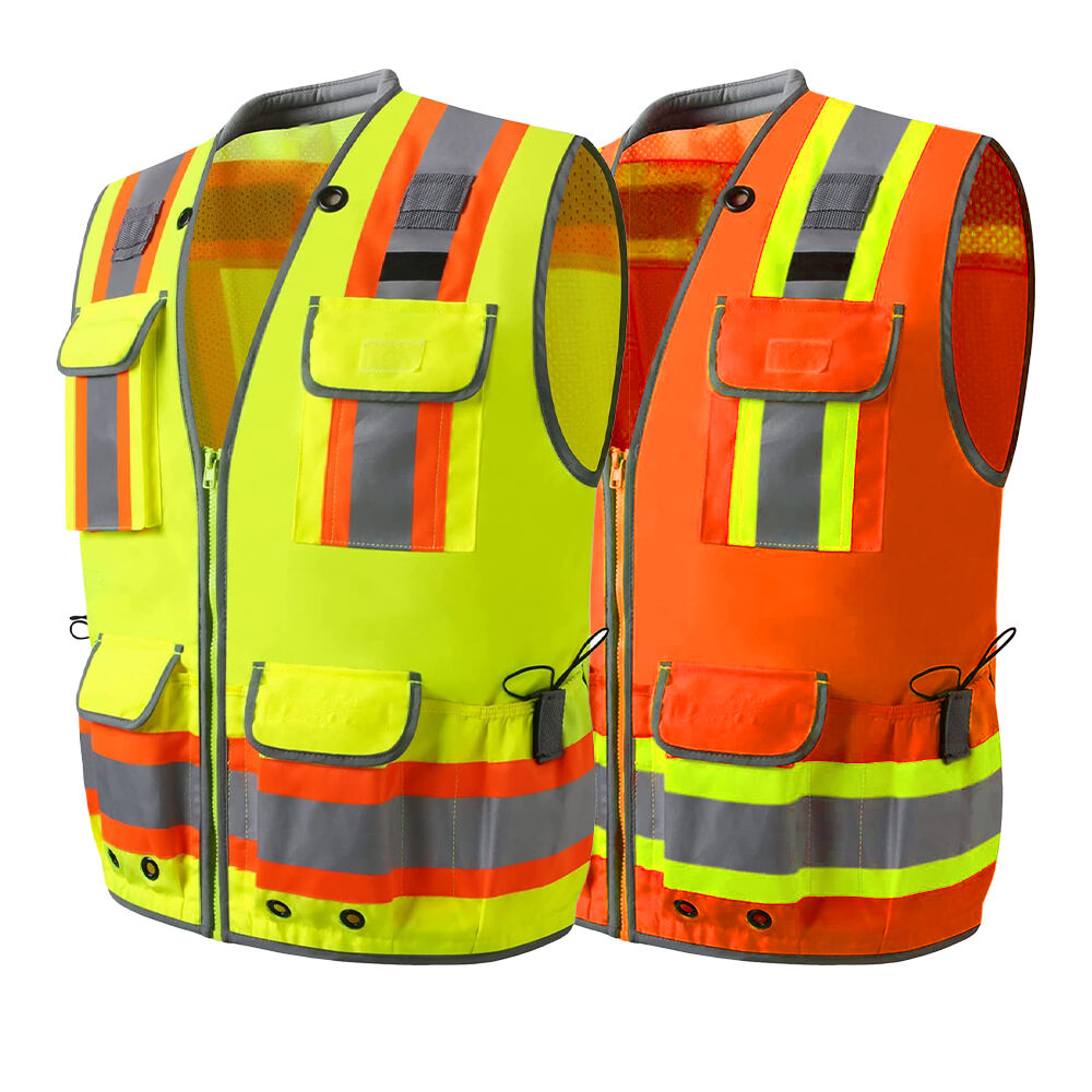 GVU18 HI-VIS-SICHERHEITSWESTE MIT MEHREREN TASCHEN