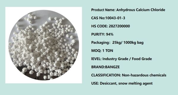 BangZe Supply Calcium Chloride Pellet Calcium Chloride Chemical 1000kg Calcium Chloride Anhydrous Prickly Ball details