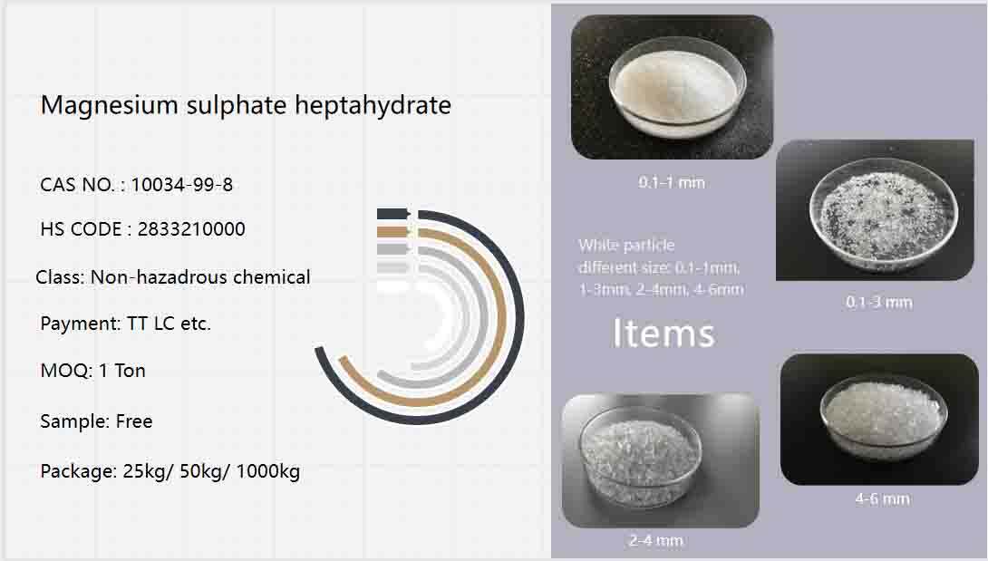 प्रीमियम गुणवत्ता mgso4 उर्वरक मैग्नीशियम सल्फेट हेप्टाहाइड्रेट निर्माता मैग्नीशियम सल्फेट हेप्टाहाइड्रेट निर्माण