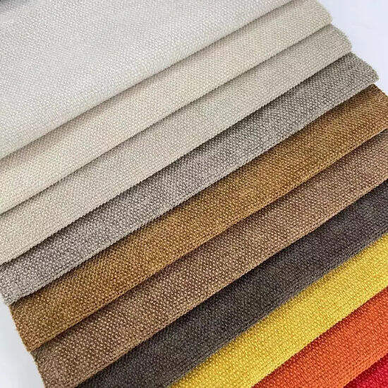 100%polyester imitation linen sofa fabric oxford linen upholstery fabrics for sofas and furniture