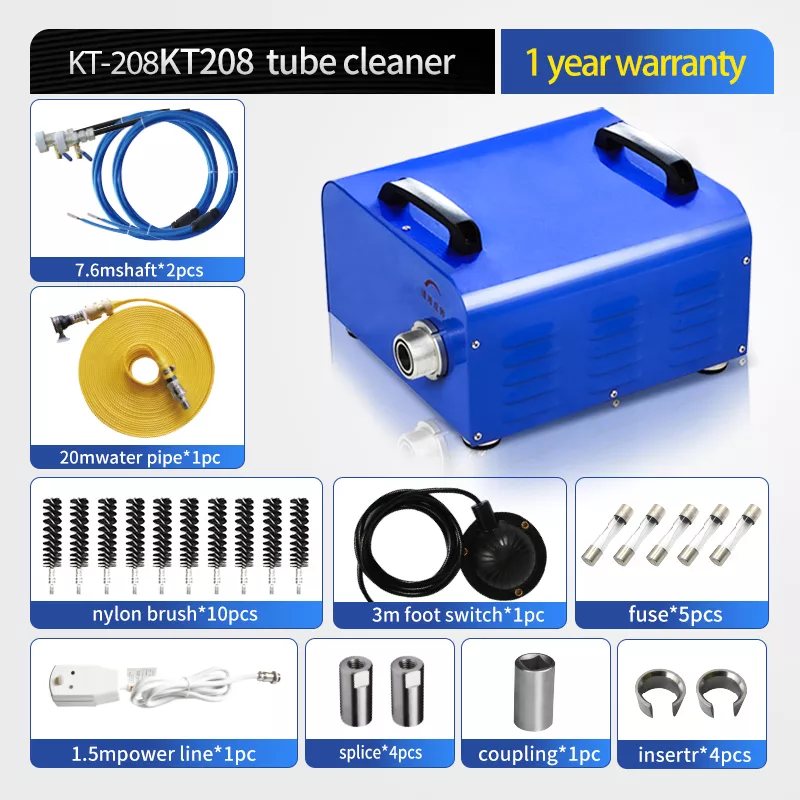 KT-208 professional tube cleaner machine stable and reliable tube cleaning equipment factory