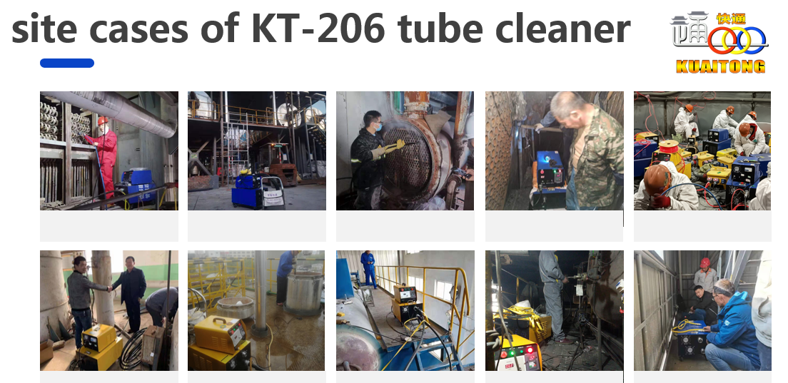 KT-206 Professional  Split type boiler tube cleaner boiler tube cleaning equipment star of dredge factory