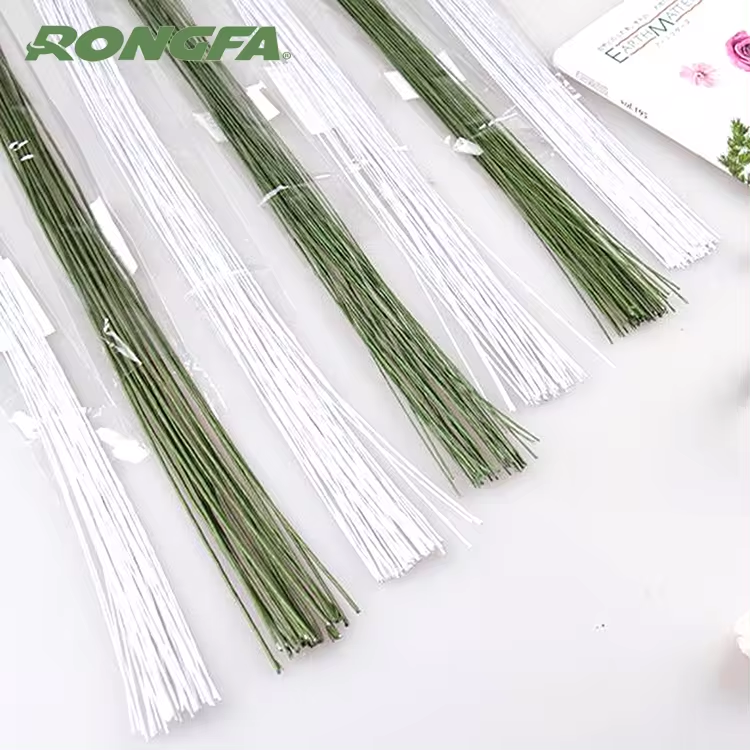 100pcs/bag Paper Printed Metal Floral Stem Binding Wire manufacture