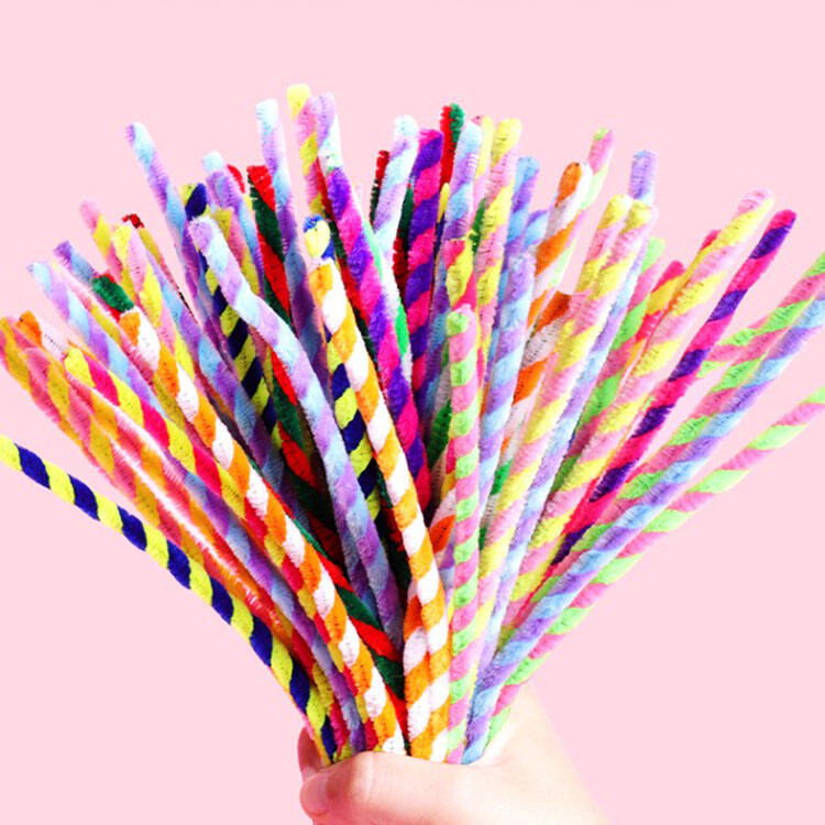 Double Twisted Chenille Stems Pipe Cleaners details