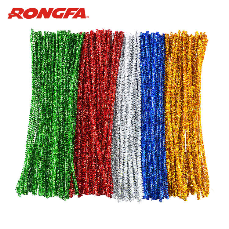 100pcs/bag Glittery Chenille Stems Pipe Cleaners factory
