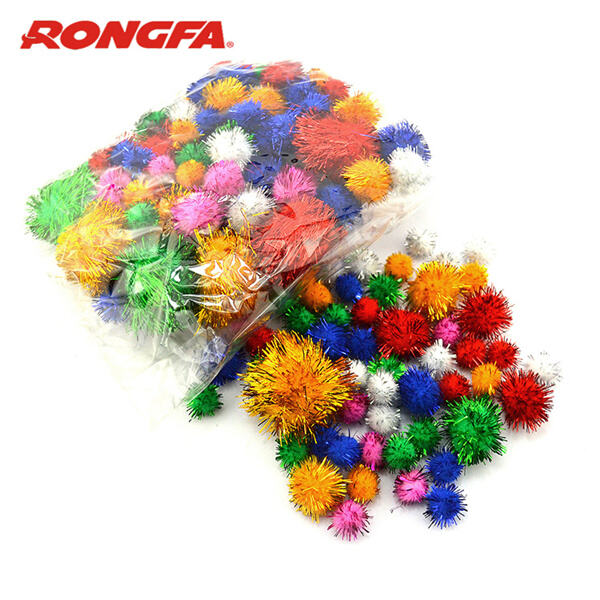 Use of Colorful Pom Poms