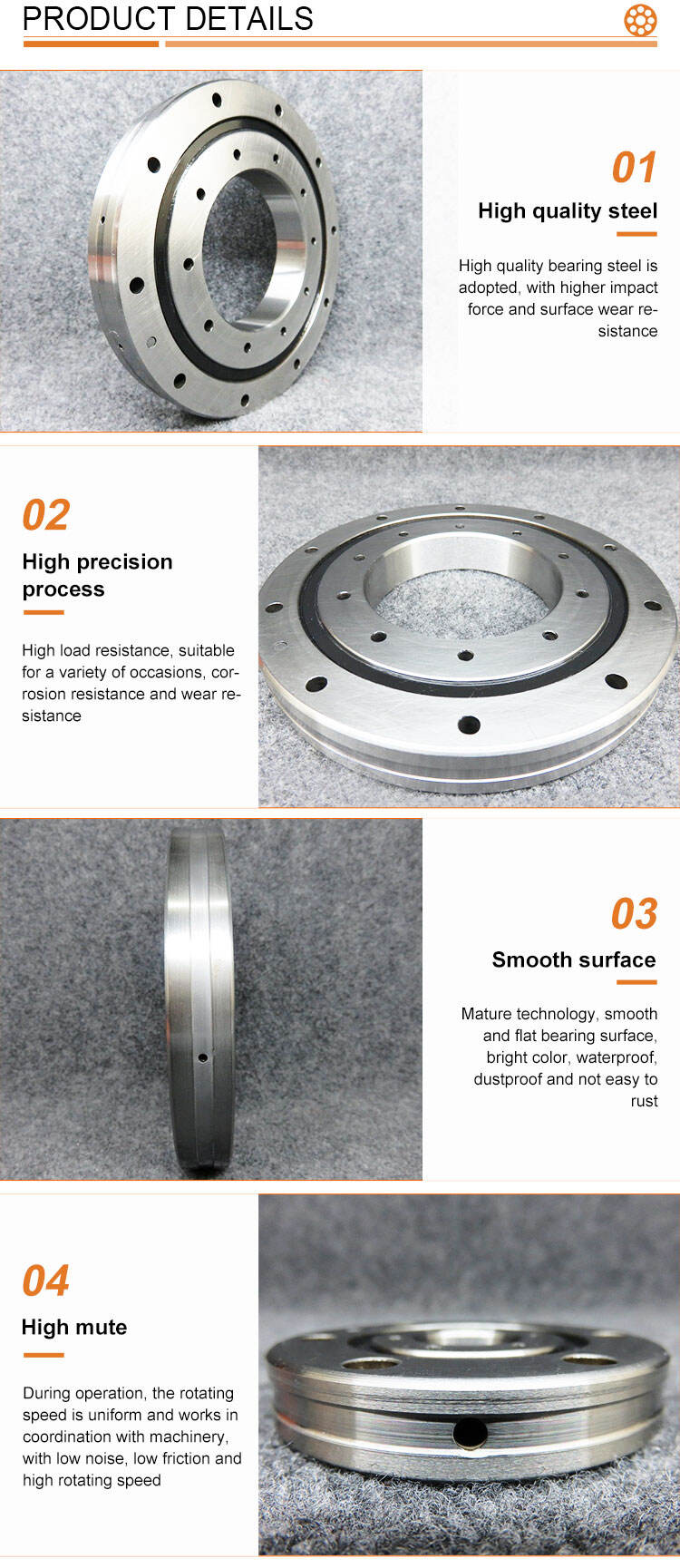 product ru1008 crbf108at ru28  cross roller bearing-35