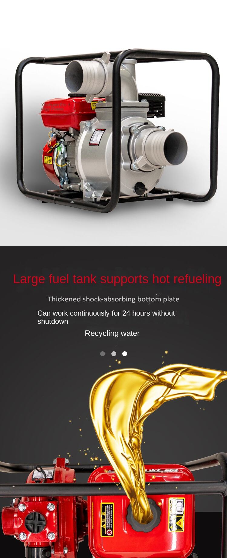 product high quality gasoline water pump 55hp petrol 2 inch 3 inch 4 inch portable gasoline water pump self priming pump irrigation use-8