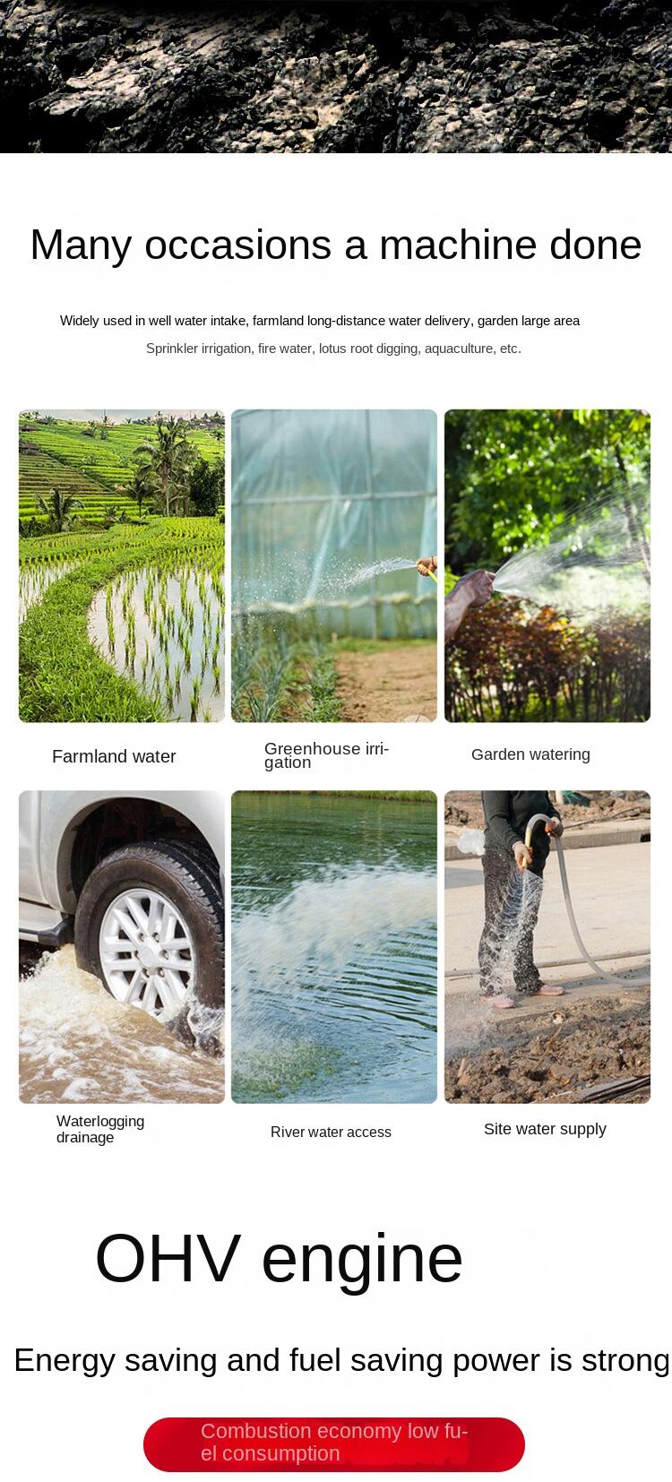 product 3 inch 5 inch 6 inch diesel water pump irrigation water pump agricultural irrigation diesel water pump-7