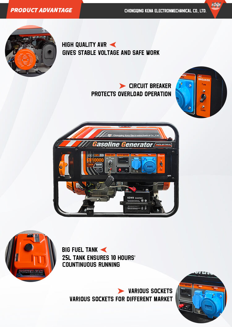 product 5kw petrol generator gasoline genset gasoline generator-4