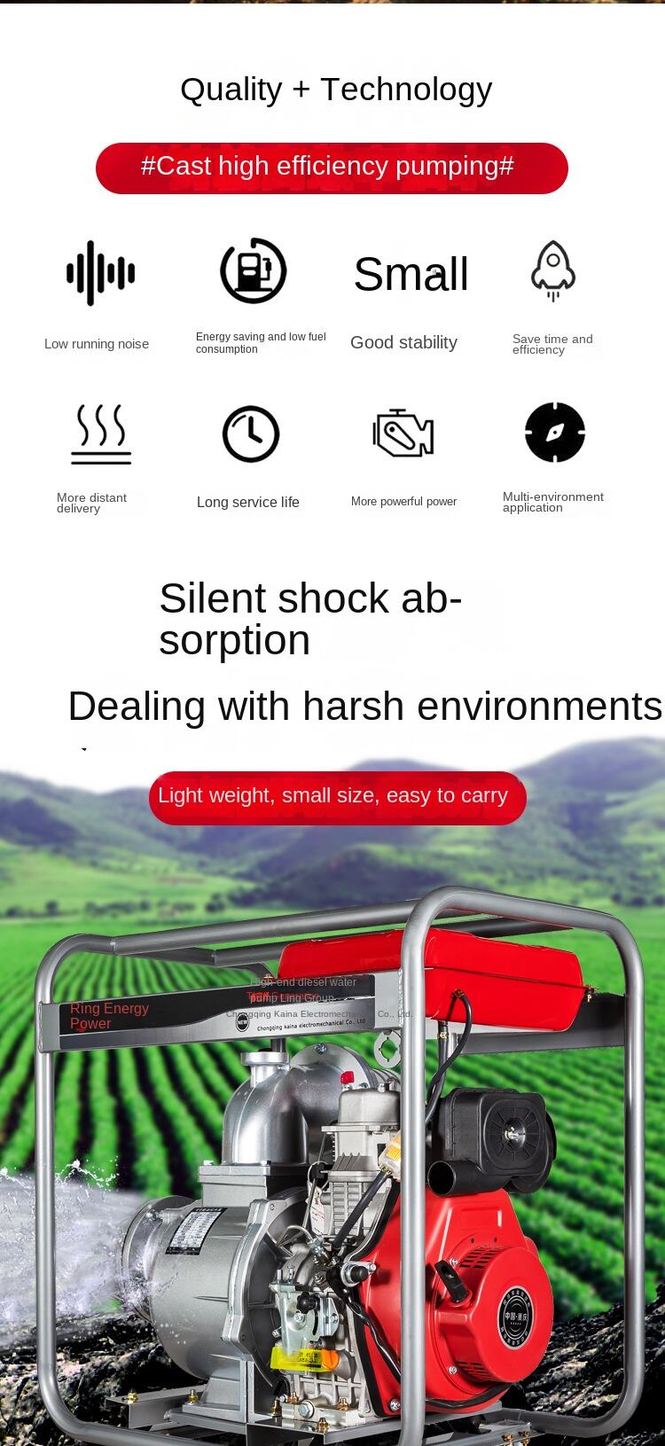 product 3 inch 5 inch 6 inch diesel water pump irrigation water pump agricultural irrigation diesel water pump-6