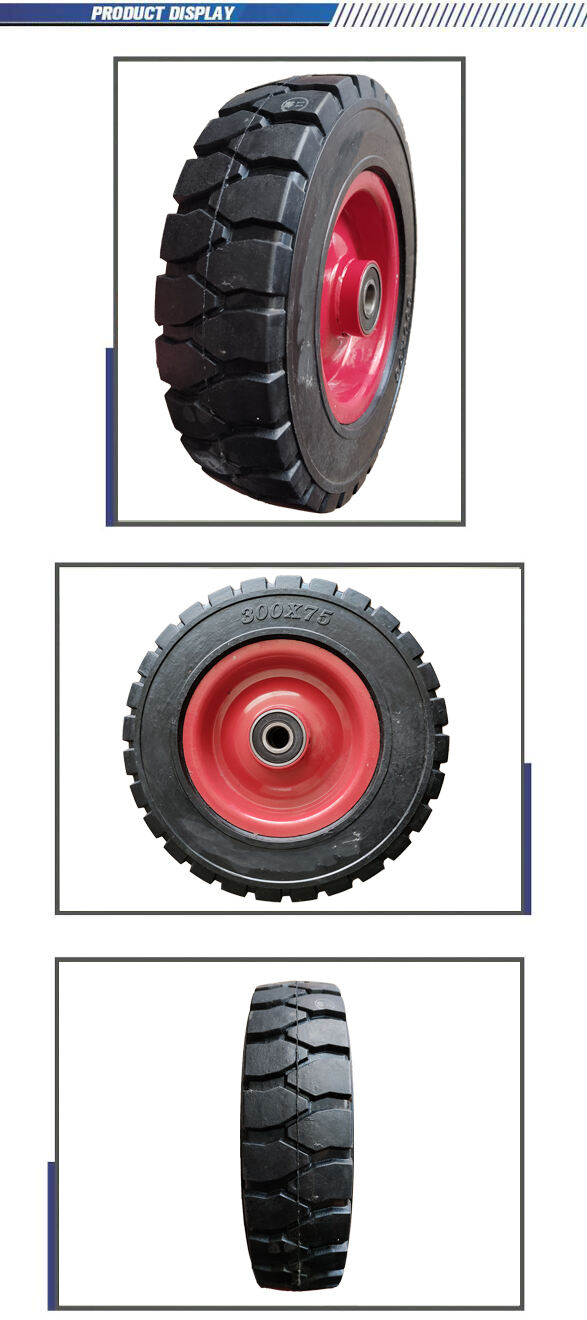 4inch 5inch 6inch trolley 8 inch solid rubber wheel for heavy duty and tool cart from Qingdao major factory