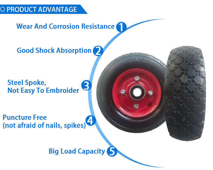 Abrasion Proof Pu Foam Smooth Wheels Flat Free Wheel Pu Foam For Sale factory