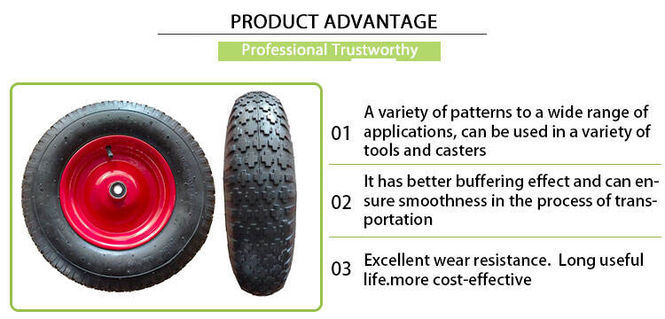 16 inch 4.10/3.50-6 wheelbarrow pneumatic rubber wheel wheelchair wheel supplier