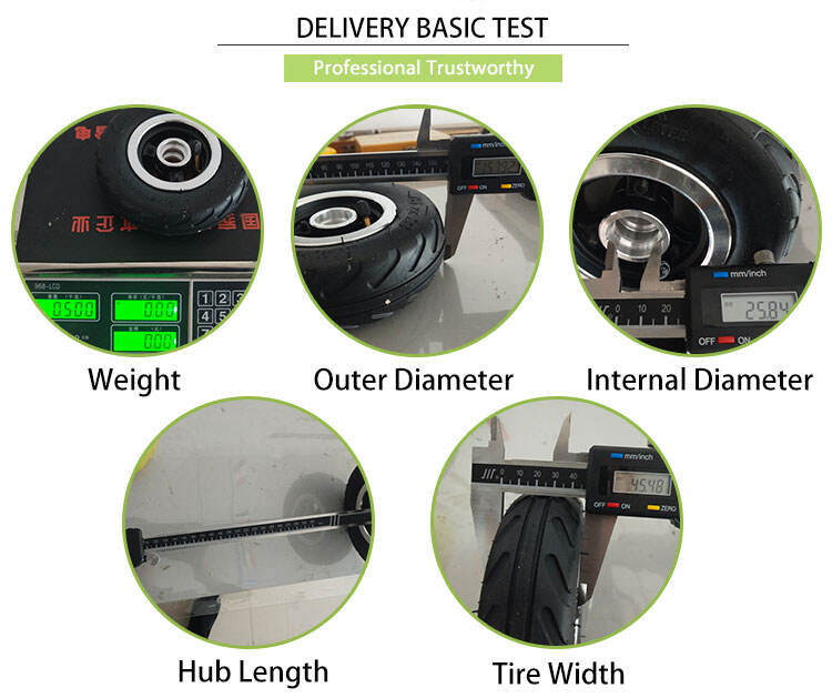 New 6-Inch Longboard Pneumatic Rubber Wheel for Retail Manufacturing Plant Restaurant Machinery Repair Shops Farms details