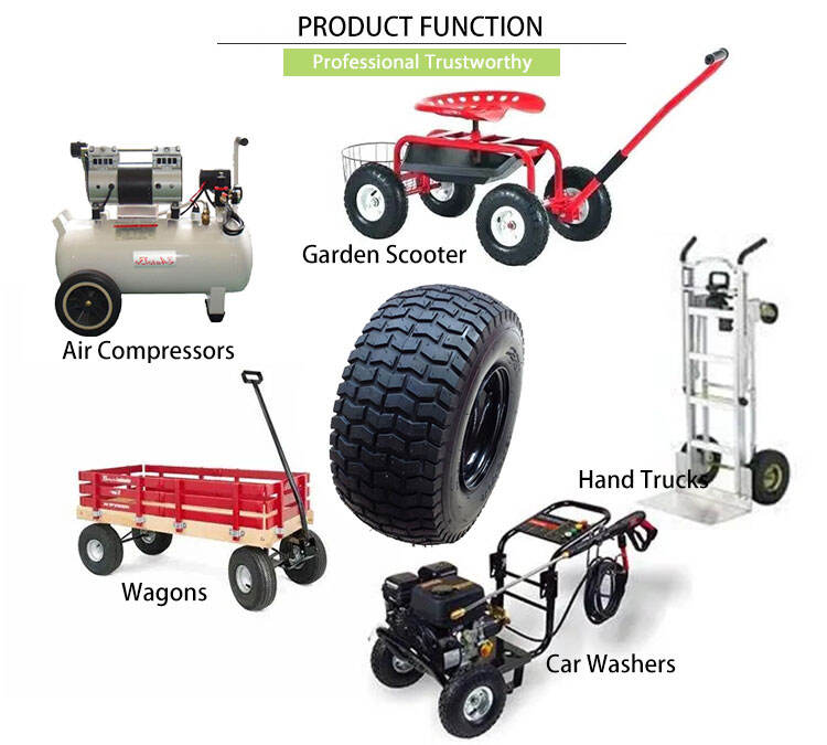 New 18X9.50-8 Supersized Pneumatic Rubber Trailer Wheel for Farm Use details