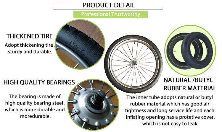 New Pneumatic Rubber Wheel with Steel Rim for Bicycles for Machinery Repair Shops and Farms details