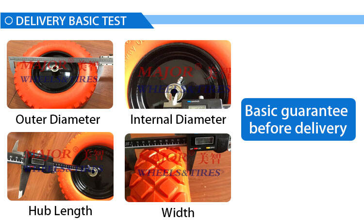 10 12 16 inch PU foam wheel Big Load Capacity 390mm Pu Wheels Puncture Free Pu Foam Rubber Wheels supplier