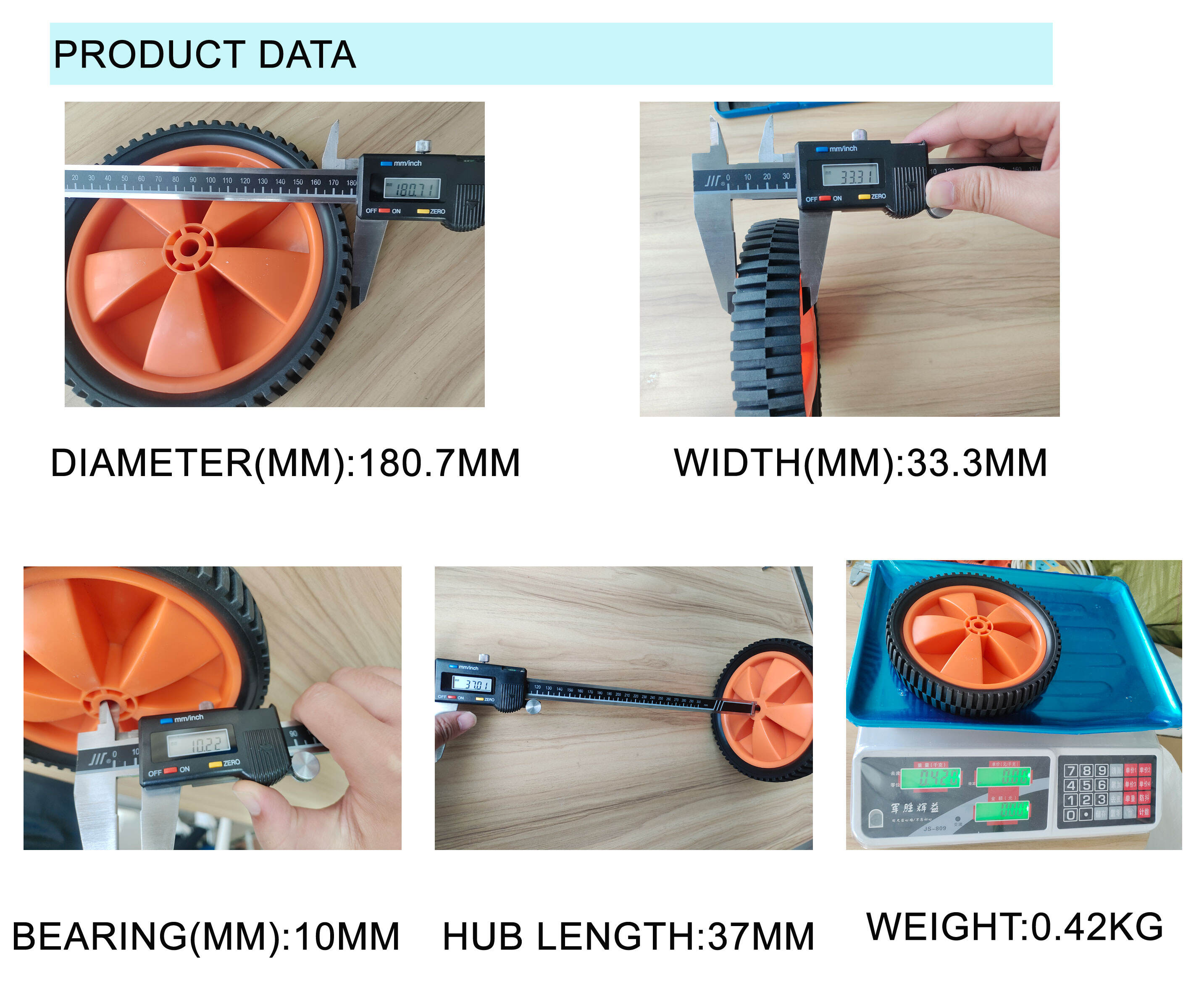 7-inch plastic wheels for children's carts manufacture