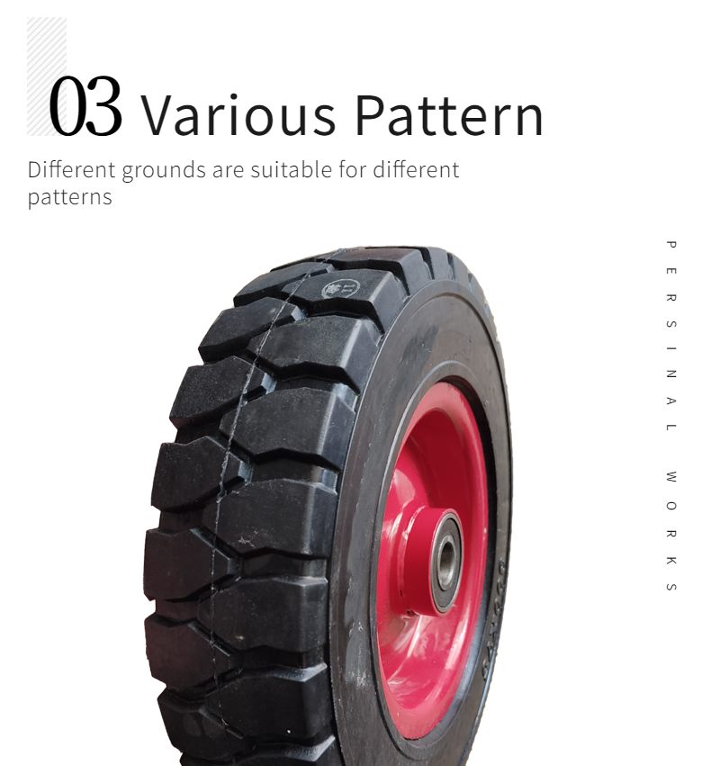 4inch 5inch 6inch trolley 8 inch solid rubber wheel for heavy duty and tool cart from Qingdao major details