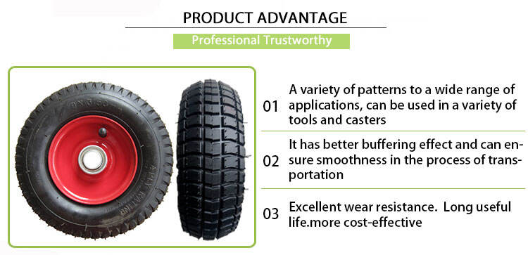 9 inch Golf caddy pneumatic wheels  pneumatic rubber turf tire for lawn mowers factory
