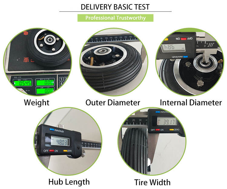 7-Inch 7x1.5 Pneumatic Rubber Trolley Wheel Small Scooter Inflatable Type Steel Rim for Material Handling Equipment details