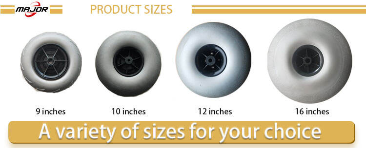 New 9-Inch PU Infused Beach Wheel Portable and Durable Inflatable Wheel for Outdoor Adventures details