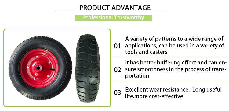 16 inch high quality pneumatic rubber wheel 400-8 rubber tire for garden cart utility wagon and agricultural equipment supplier