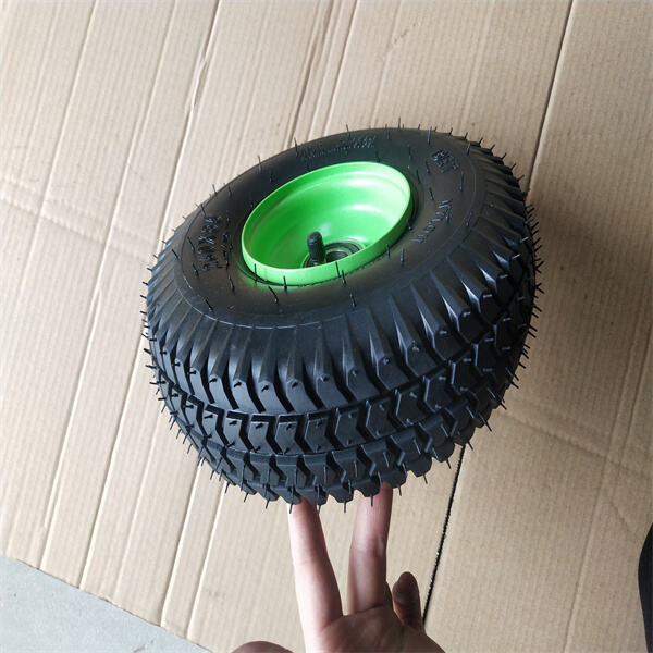 Improved maneuverability with hand truck pneumatic wheels