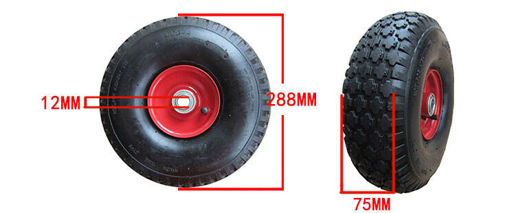 10 inch 11 inch high load cart inflatable wheels industrial warehouse truck pneumatic wheels supplier