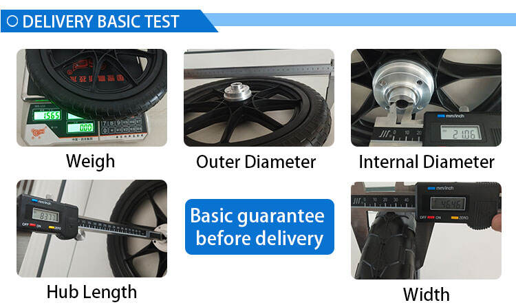 New 16-Inch PU Foam Tire Wheel 16x1.75 Non-Pneumatic Double-Wheel Barrow Cart Wheel for Retail Manufacturing Plants Home Use manufacture