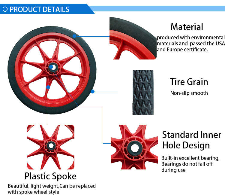 15 inch bicycle pu foam tyre wheel puncture proof pu foam smooth wheels for hand trolley details