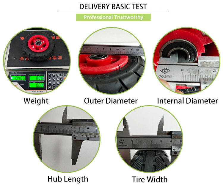 6 inch high quality plastic rim pneumatic rubber tire toy wheel wagon cart for kids manufacture