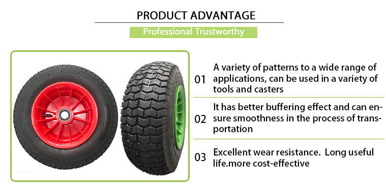 16 inch wheelbarrow tire solid forklift wheel from factory supplier