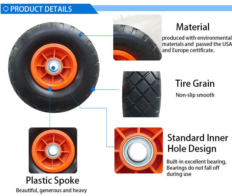 300-4 16inch puncture free flat cart wheel Trolley wheel Pu Foam Wheel supplier