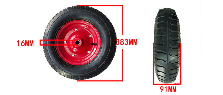 16 inch high quality pneumatic rubber wheel 400-8 rubber tire for garden cart utility wagon and agricultural equipment manufacture