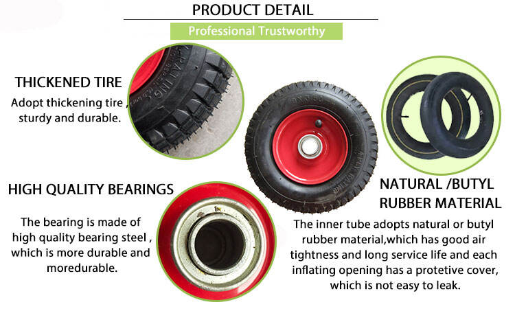 9 inch Golf caddy pneumatic wheels  pneumatic rubber turf tire for lawn mowers supplier
