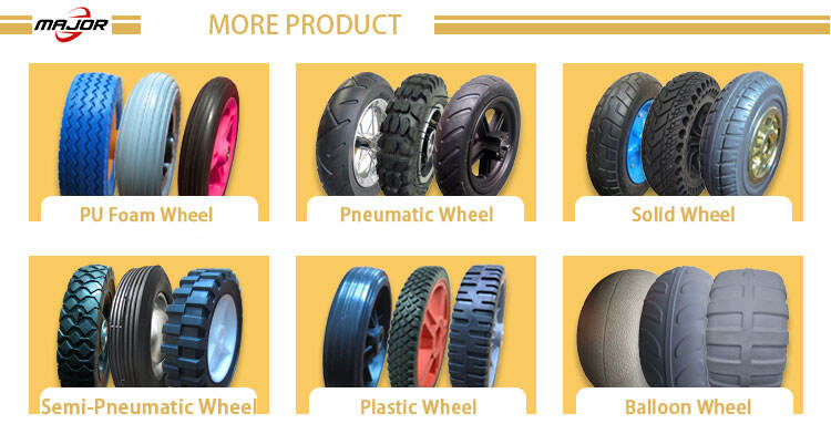 4.10/3.50-6 PU foam material children tricycle flat free wheels for 3inch to 16 inch details