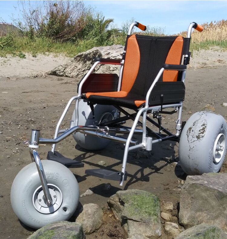 New 9-Inch PU Infused Beach Wheel Portable and Durable Inflatable Wheel for Outdoor Adventures manufacture