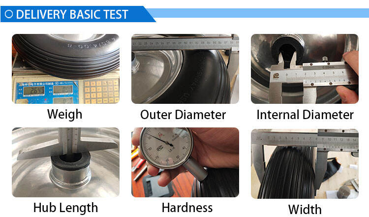 Puncture Proof Baby Stroller Solid Pu Foam Wheel Steel Spoke Pu Foam Wheel With Enamel manufacture