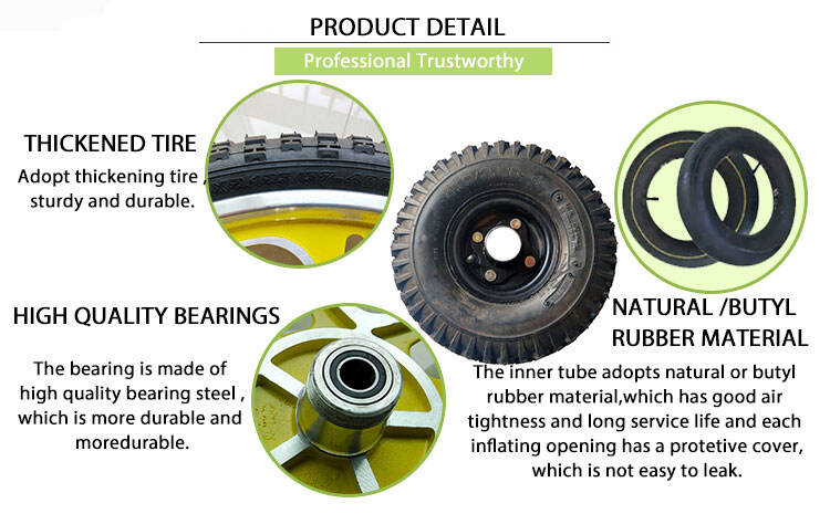 bicycle trailer wheels 20 inch pu foam wheel with yellow rim manufacture