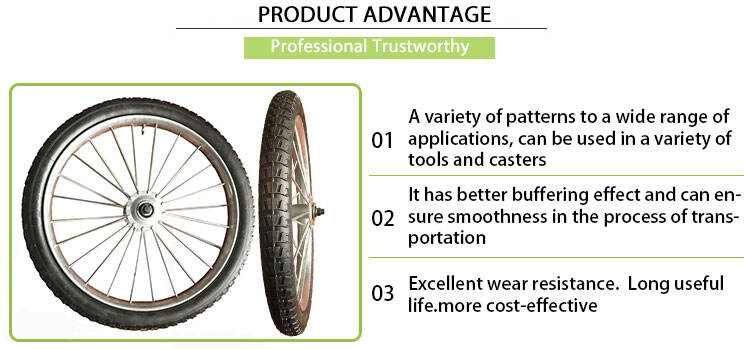 New Pneumatic Rubber Wheel with Steel Rim for Bicycles for Machinery Repair Shops and Farms supplier