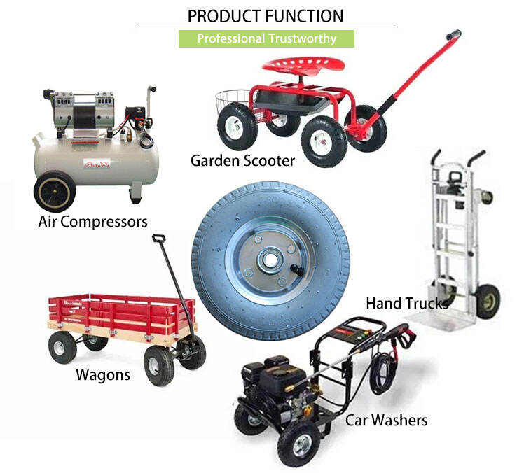 2.80/2.50-4 pneumatic wheel for carts Pneumatic Air Rubber Wheel supplier
