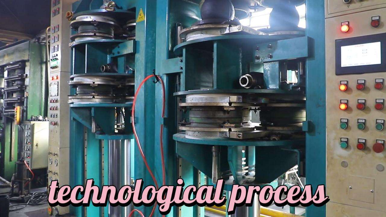 Rubber pneumatic tire production process