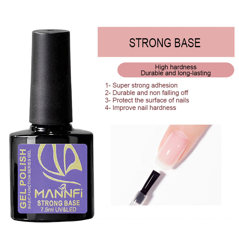 Nail supplier Custom Logo Nail Art Long lasting Function Gel Polish Uv Led Nail Transfer Gel Top Coat Base Gel manufacture