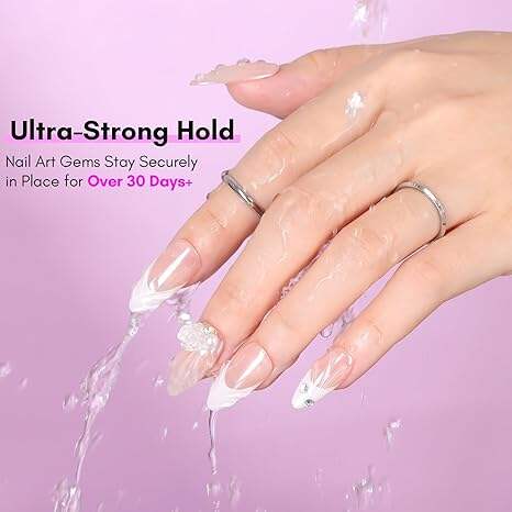 Hot Sale Nail Supplies Custom Logo Nail Art Product Function Gel Polish Soak Off UV Led Drilling Adhesive Rhinestone Gel factory
