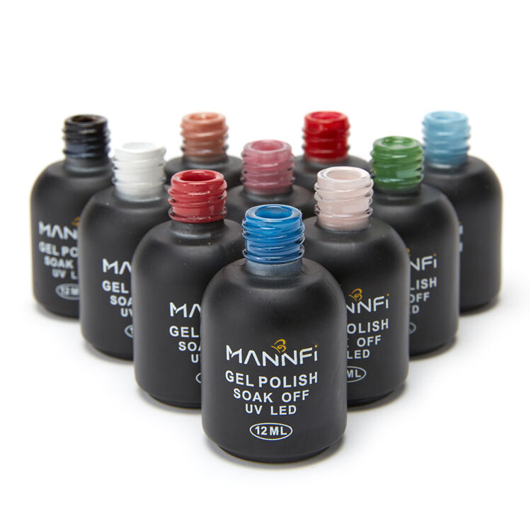 MANNFI Factory Wholesale Nail Supplier Art Product High Quality Low Price Nail Gel Polish Soak Off Uv Led Color Gel Varnish factory