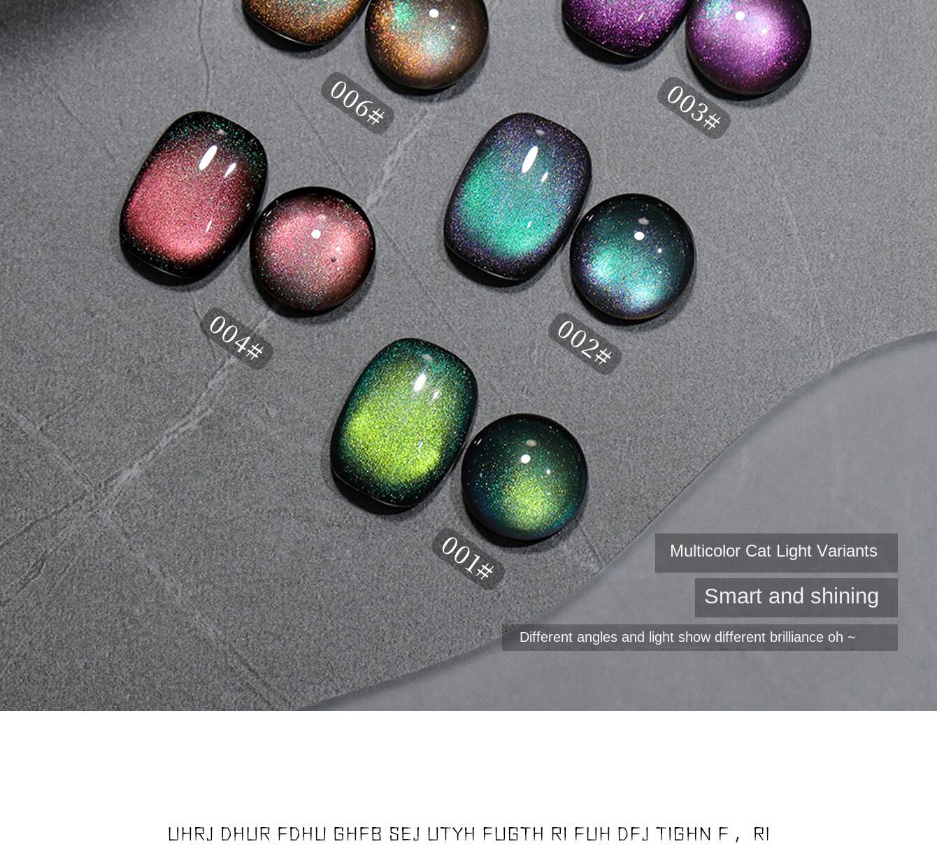 product bomd wormhole series cat eye uv gel nail polish 2025 new colorful multi light flash salon vegan non toxic long lasting bottle-5